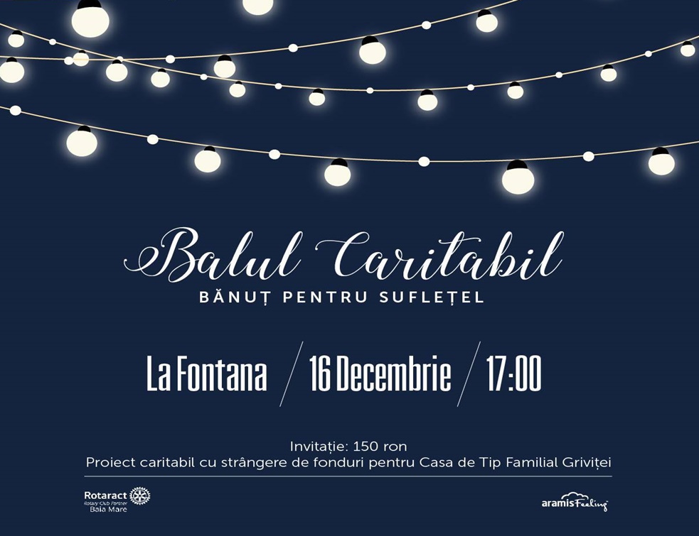 BAL CARITABIL – Bănuț pentru suflețel, la a XV-a ediție