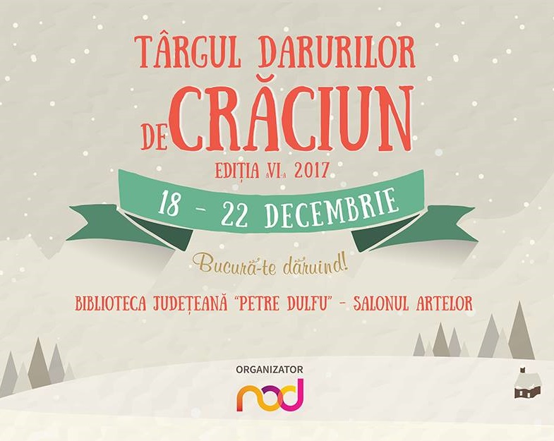 EVENIMENT – Târgul Darurilor de Crăciun, la Biblioteca Județeană