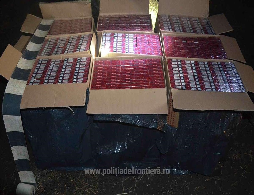 Contrabandă cu țigări din Ucraina: 11 colete transportate cu drona