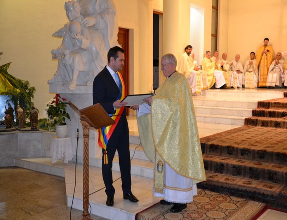 Părintele Simion Mesaroș a devenit cetățean de onoare al Municipiului Baia Mare