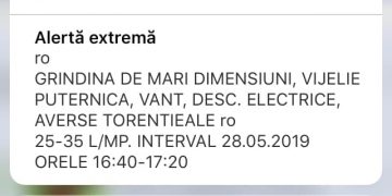 Sistemul RO-ALERT, ineficient. A anunțat furtuna după ce aceasta a trecut – FOTO