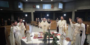 Liturghie Arhierească în Parohia românească ortodoxă „Sfântul Gheorghe” din Berna, Elveţia