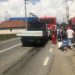 Accident circulație pe DE 58, intersecție cu DC 68, în Lăpușel. Sunt implicate un autcar și 3 autoturisme – FOTO