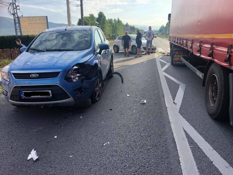 Accident la intrare în Recea