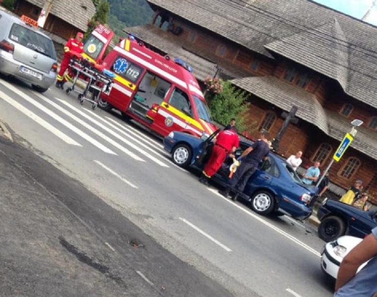 Accident rutier pe trecerea de pietoni din zona Penny din Baia Sprie – FOTO