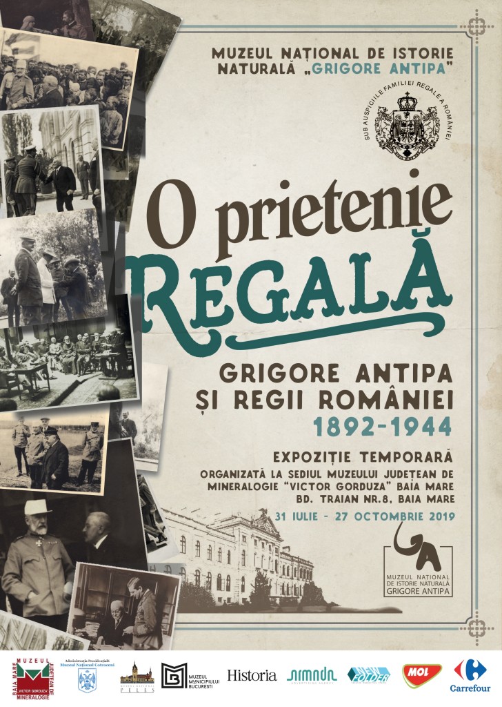 Expoziția itinerantă „O Prietenie Regală: Grigore Antipa și Regii României 1892-1944” ajunge la Muzeul de Mineralogie din Baia Mare