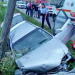 Accident la Iclod, o femeie rănită după ce o mașină s-a izbit de un cap de pod