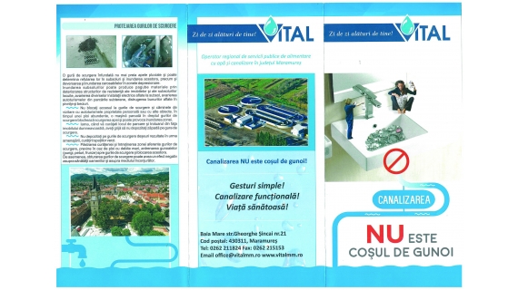 Recomandările reprezentanţilor SC Vital către populaţie, pentru o canalizare fără probleme