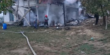 Incendiu la Inău, în această dimineaţă – FOTO