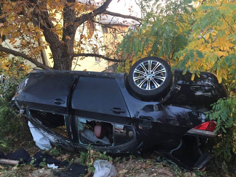 Imagini cu accidentul în care un tânăr de 22 de ani a decedat în Sighetu Marmației