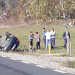 Accident: O mașină s-a răsturnat în Copalnic