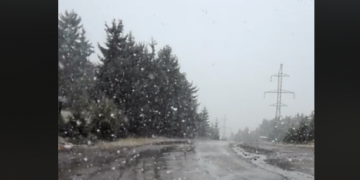 Prima ninsoare din acest sezon din Maramureș. VIDEO