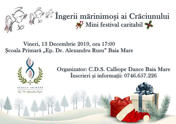 Îngerii mărinimoși ai Crăciunului, mini festival caritabil la Școala Primară „Ep. Dr. Alexandru Rusu”
