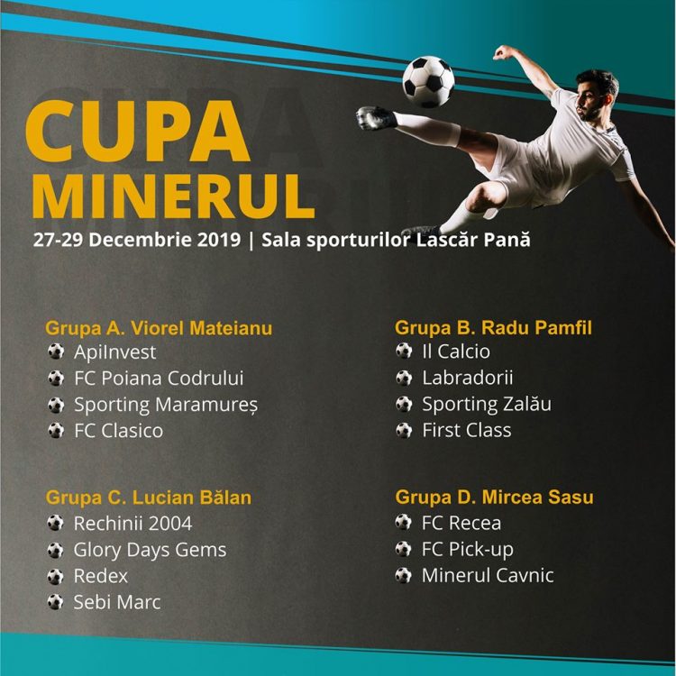 Cupa Minerul va avea 15 echipe participante în acest an