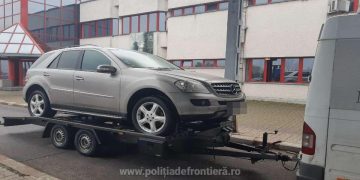 Mercedes căutat de autoritățile din Belgia, descoperit de polițiștii de frontieră