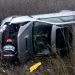 Accident grav la limita județului. Un autoturism a zburat de pe carosabil