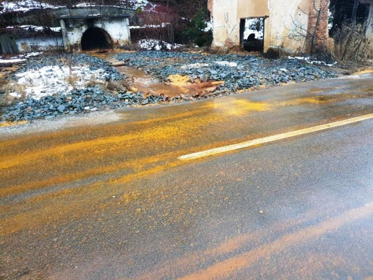 Precipitațiile abundente și topirea zăpezii au antrenat depunerile existente la Galeria Breiner – Băiuţ