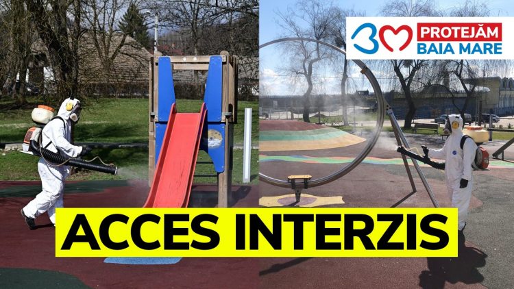 DECIZIE DE ULTIMĂ ORĂ: ACCES INTERZIS în toate parcurile și locurile din joacă din Baia Mare