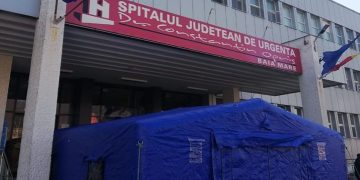 Măsuri preventive la Spitalul Județean de Urgență Baia Mare: trei corturi pentru triaj, atât la intrarea în spital, cât și la UPU