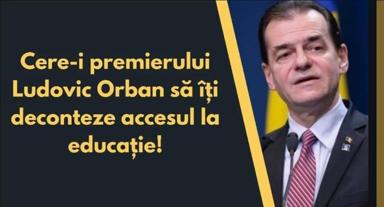 Asociația Elevilor din Maramureș: „Dacă ți-ai achiziționat un laptop, cere-i premierului Orban să-ți deconteze accesul la educație!”