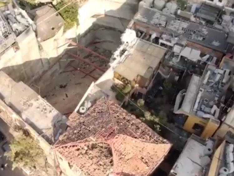 Crater adânc de 43 m după exploziile din Beirut. Noi imagini din dronă cu orașul devastat