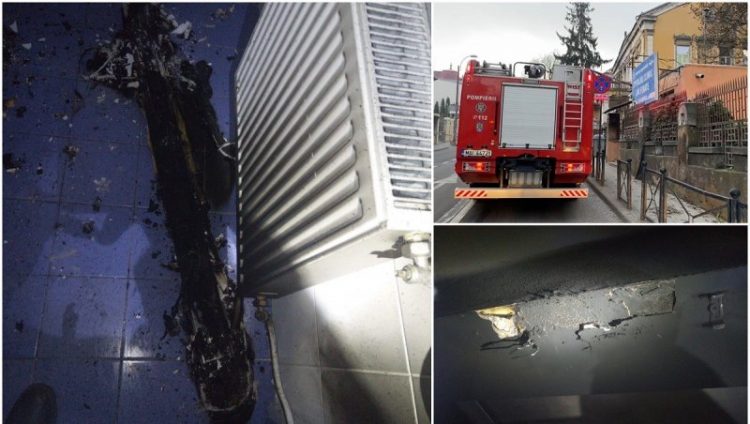 Incendiu la spitalul CFR din Cluj-Napoca. Trei persoane au fost evacuate. Pompierii au reușit să stingă flacările