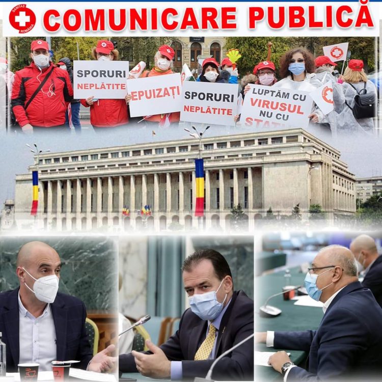Federația SANITAS din România organizează proteste pentru susținerea revendicărilor salariaților din sistemul de sănătate și cel de asistență socială