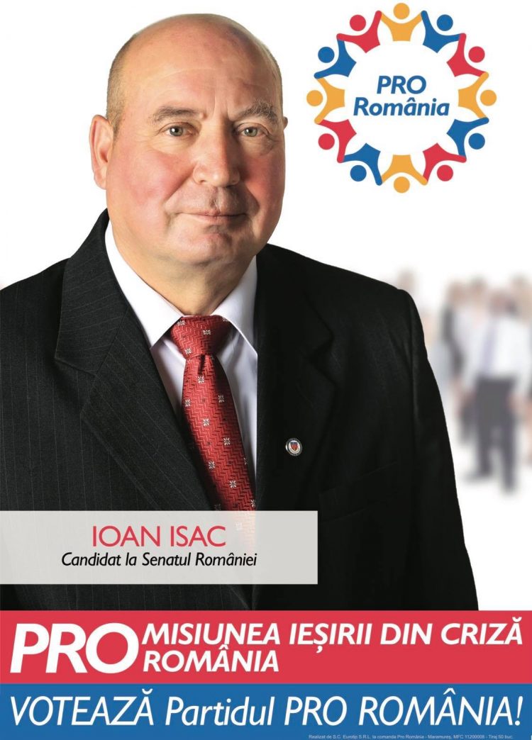 PRO România este alături de toți românii! Ioan Isac- Candidat PRO România la Senatul Romaniei