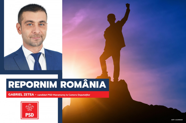 Gabriel Zetea (PSD): ”Hai să repornim România!”