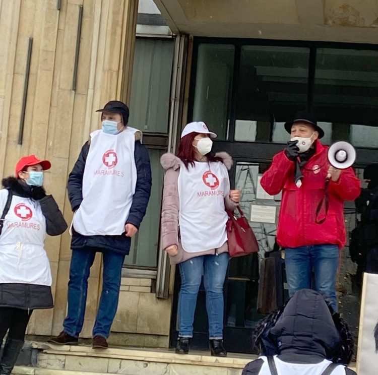 Organizația Sanitas Maramureș, prezentă la protestul organizat de Federația Sanitas România