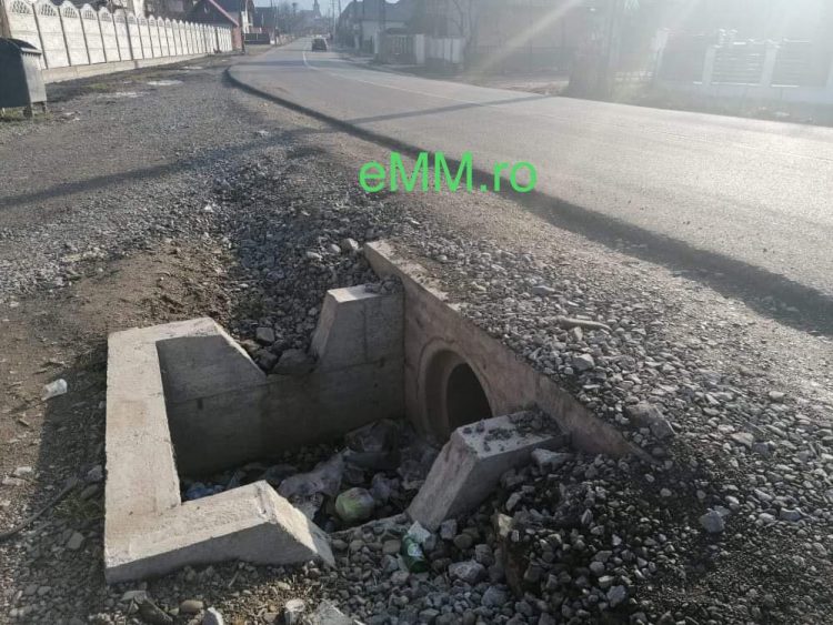 FOTO CITITORI DRAGOMIREȘTI – LUCRĂRI NESEMNALIZATE, PERICOL DE MOARTE PENTRU ȘOFERII DE PE DJ 186