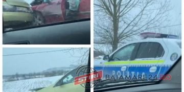 Impact violent pe DN18B la Cărbunari – video