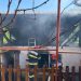 Incendiu la o anexă de pe strada Plaiului – foto