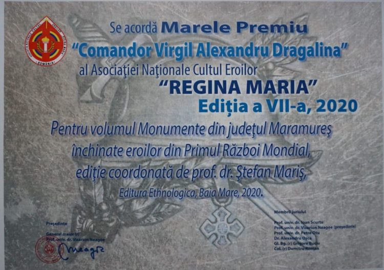 Lauri pentru o lucrare dedicată Eroilor maramureșeni