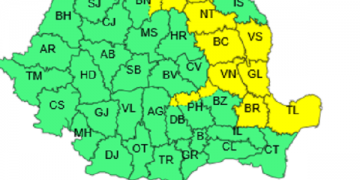 Noi alerte meteo de la ANM: Coduri galbene de furtuni și Cod portocaliu de caniculă