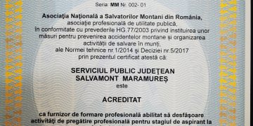 SPJ Salvamont Maramureș a fost acreditat Centru de formare profesională