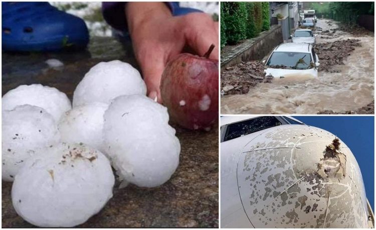 Fenomene meteo extreme în Europa. Cod violet în Germania, grindină cât mărul în Italia