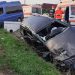 Accident mortal în judeţul Cluj. Un bărbat a murit, după impactul dintre două mașini și un microbuz – video