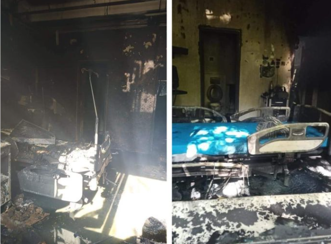 Imagini dezastruoase din secția ATI a Spitalului de Boli Infecțioase din Constanța, unde au murit nouă pacienți. Salonul a ars aproape o oră